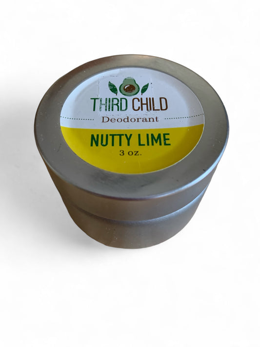 Natural Cream Deodorant 3 oz - Nutty Lime